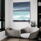 Altered Seascape 4 by Chris Paschke - 36x36 acrylic wall art in a room