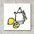 Tea And Lemons by Chris Paschke - 12x12 acrylic wall art in a room