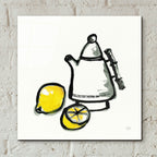 Tea And Lemons by Chris Paschke - 12x12 acrylic wall art in a room