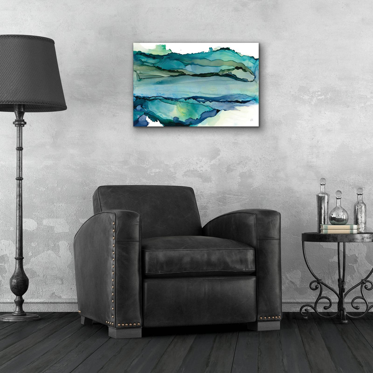 Pistachio Moss 1 by Chris Paschke - 24x16 acrylic wall art in a room