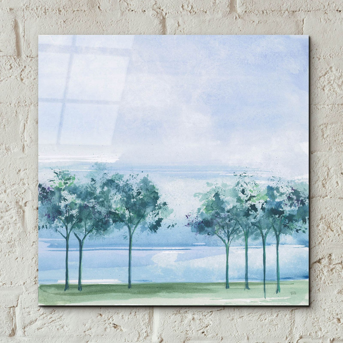 Across The Lake by Chris Paschke - 12x12 acrylic wall art in a room