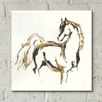 Golden Horse V3 by Chris Paschke - 12x12 acrylic wall art in a room
