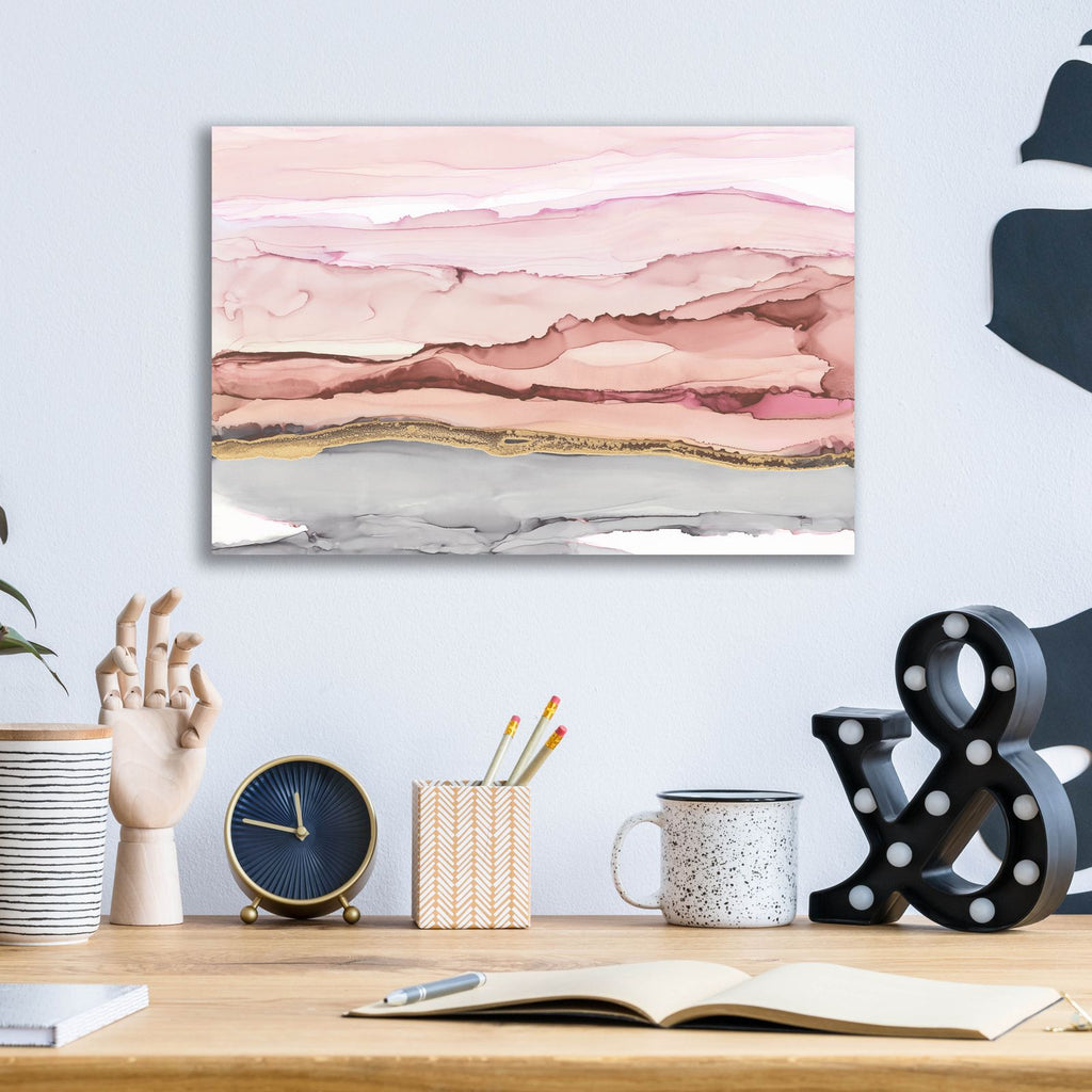 The Vineyard 1 Blush by Chris Paschke - 16x12 acrylic wall art in a room