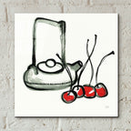 Tea And Cherries by Chris Paschke - 12x12 acrylic wall art in a room