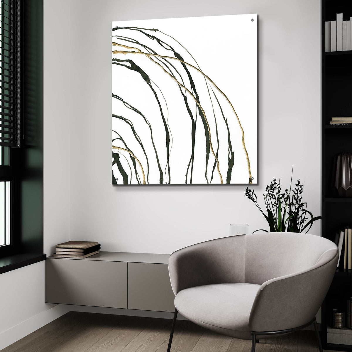 Not Quite Concentric 2 by Chris Paschke - 36x36 acrylic wall art in a room
