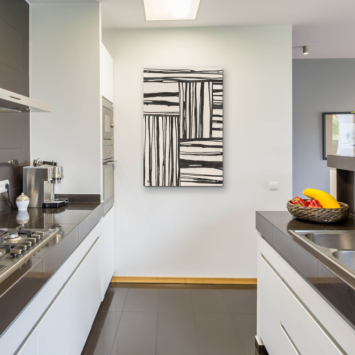 Sentiment Stripes 3 by Chris Paschke - 24x36 acrylic wall art in a room