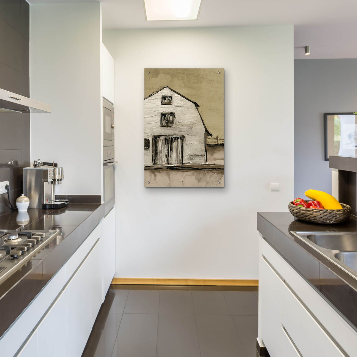 Brown Barn 3 by Chris Paschke - 24x36 acrylic wall art in a room