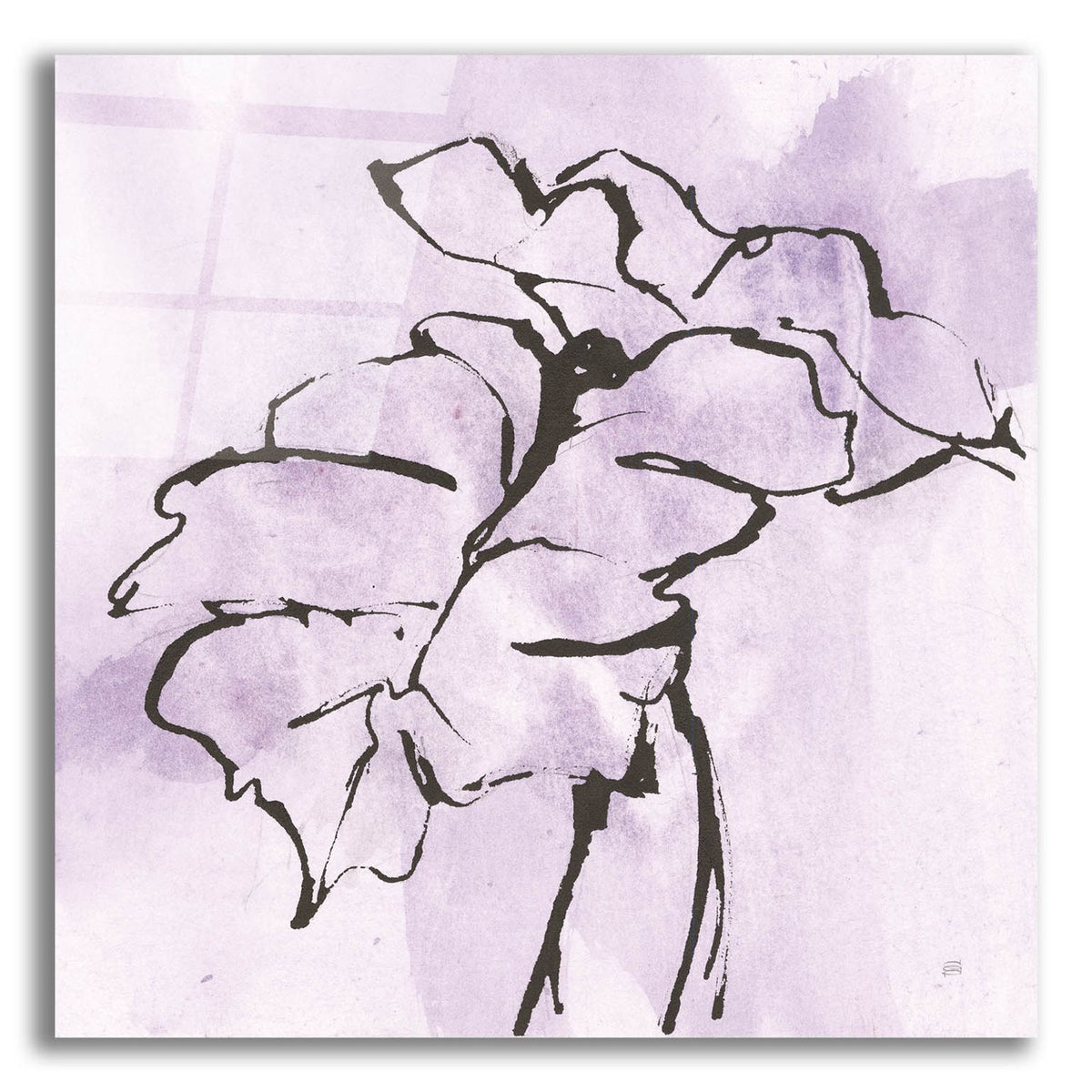 Midnight Plum Leaf 2 by Chris Paschke acrylic glass wall art