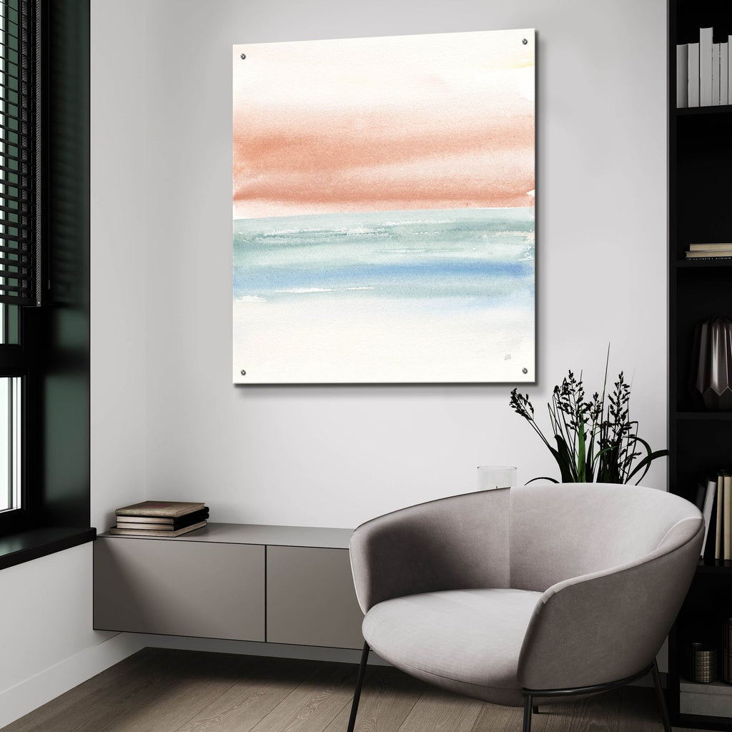 Terracotta Fog 2 by Chris Paschke - 36x36 acrylic wall art in a room
