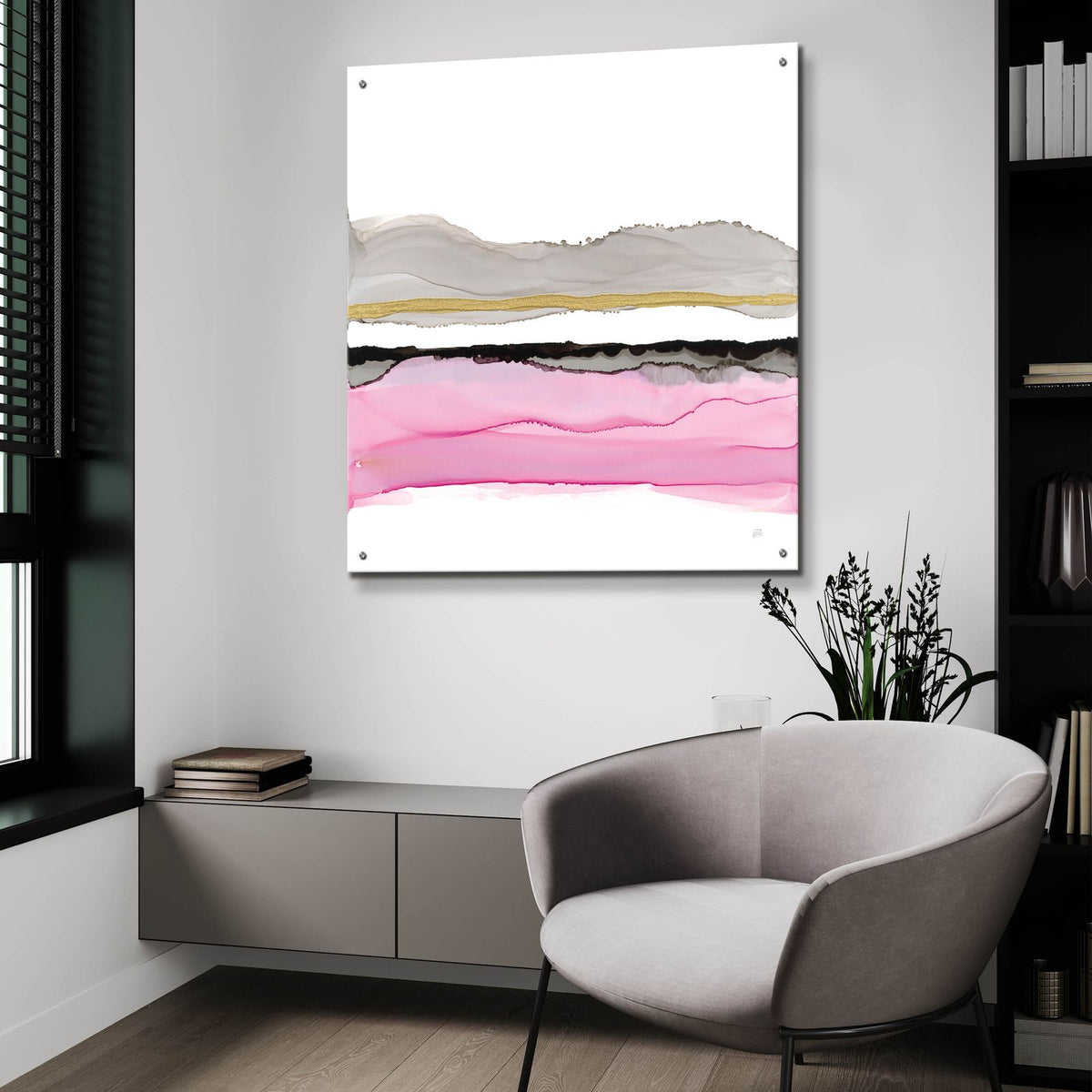 Iced Sherbetscape 2 by Chris Paschke - 36x36 acrylic wall art in a room