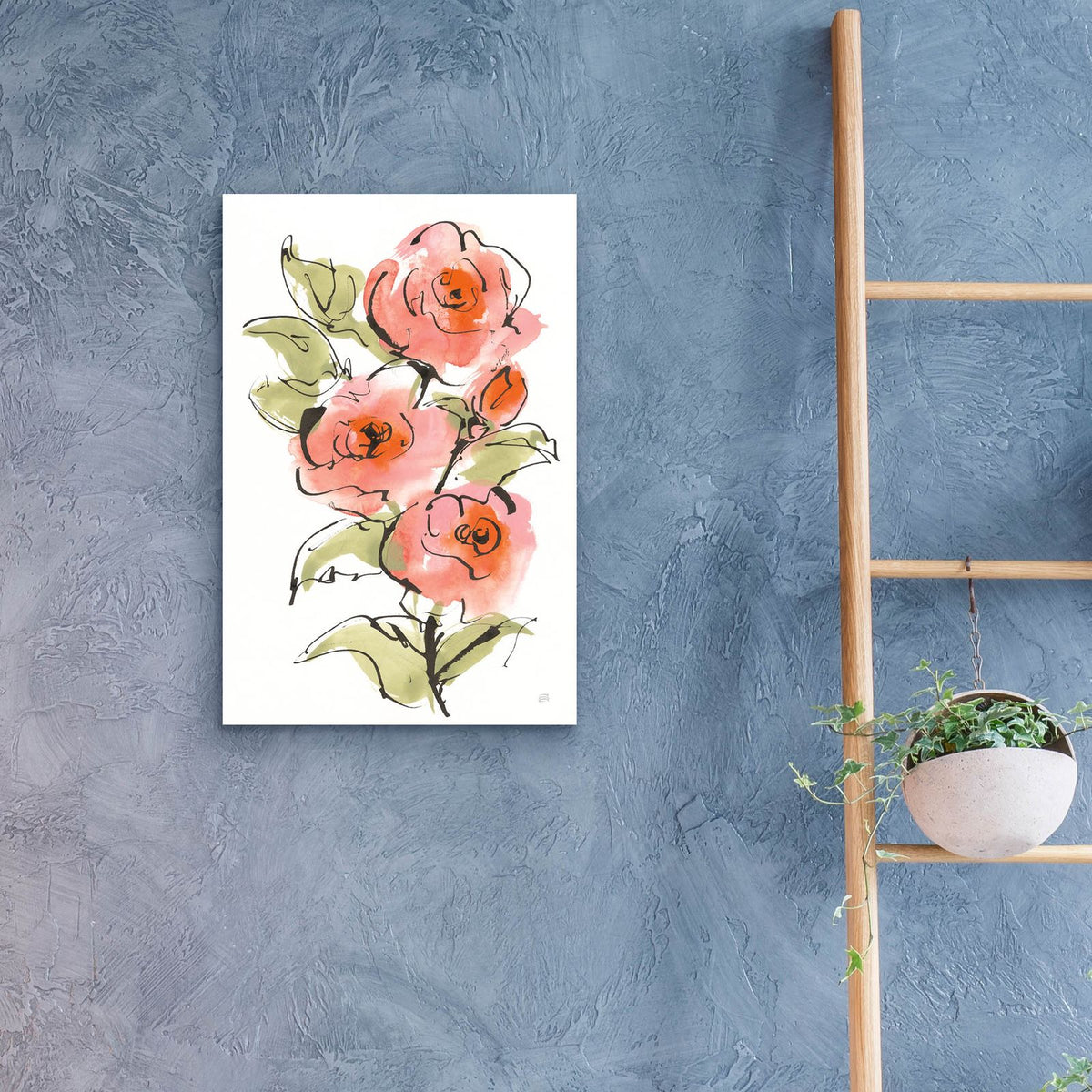 Smooth Rose 1 by Chris Paschke - 16x24 acrylic wall art in a room