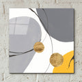 Golden Orbs 4 by Chris Paschke - 12x12 acrylic wall art in a room