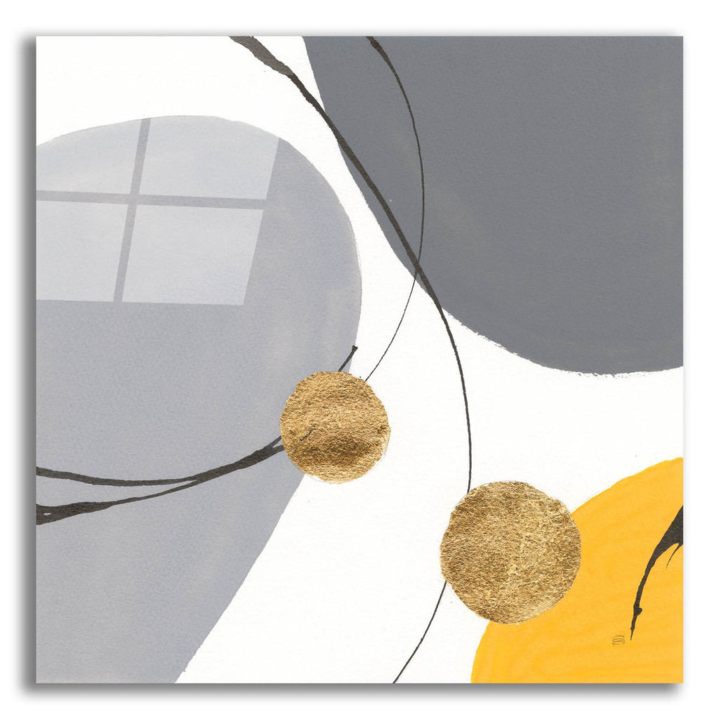 Golden Orbs 4 by Chris Paschke acrylic glass wall art