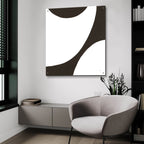 Curvilinear 6 by Chris Paschke - 36x36 acrylic wall art in a room
