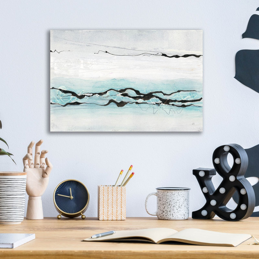 Textured Aquatic by Chris Paschke - 16x12 acrylic wall art in a room
