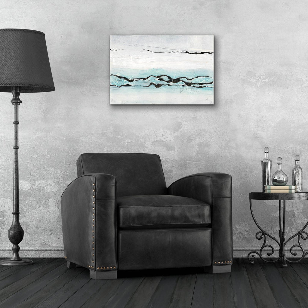 Textured Aquatic by Chris Paschke - 24x16 acrylic wall art in a room