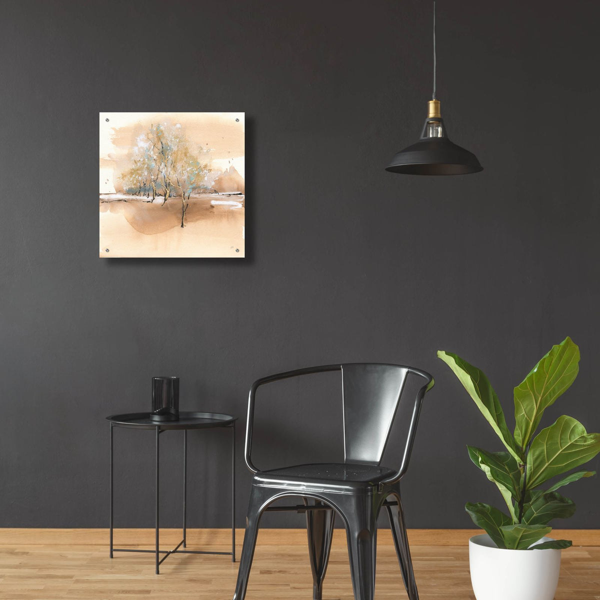 Dusting Of Gold 3 by Chris Paschke - 24x24 acrylic wall art in a room