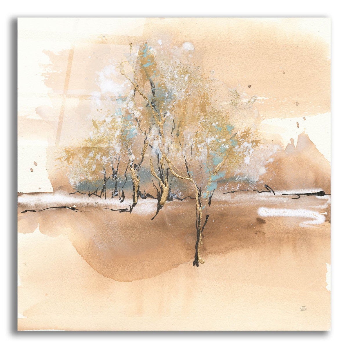 Dusting Of Gold 3 by Chris Paschke acrylic glass wall art
