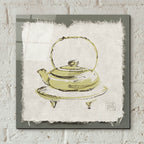 Green Teapot by Chris Paschke - 12x12 acrylic wall art in a room