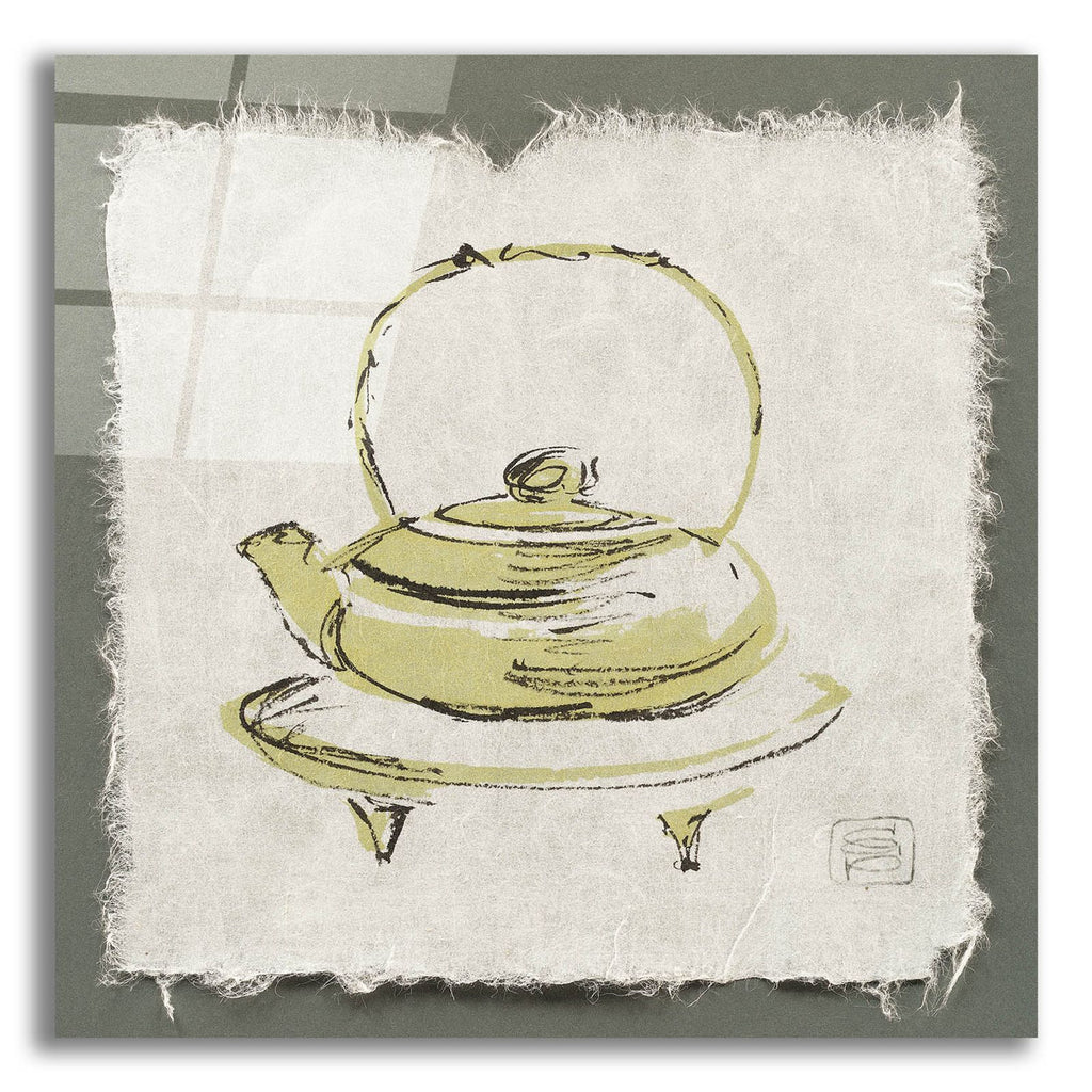 Green Teapot by Chris Paschke acrylic glass wall art