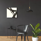 Black Gesture 1 by Chris Paschke - 24x24 acrylic wall art in a room