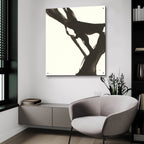 Black Gesture 1 by Chris Paschke - 36x36 acrylic wall art in a room