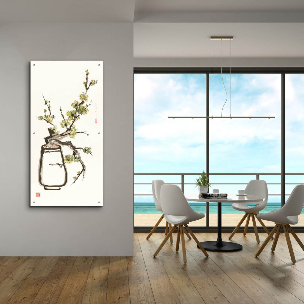Moss Blossom by Chris Paschke - 24x48 acrylic wall art in a room
