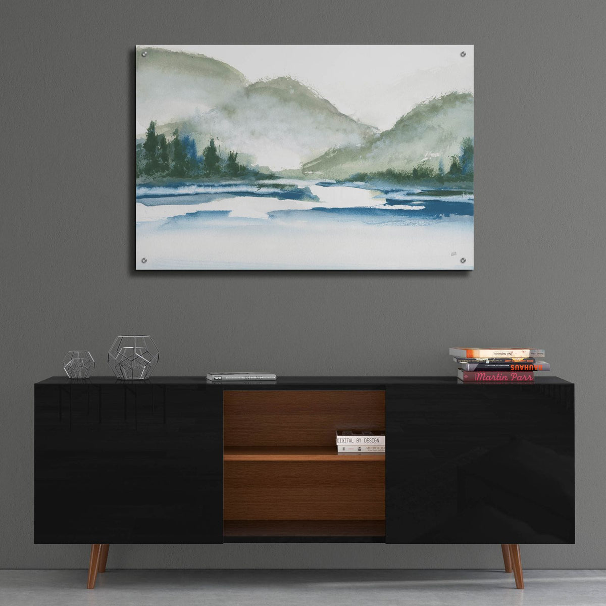 Mountain Fog by Chris Paschke - 36x24 acrylic wall art in a room