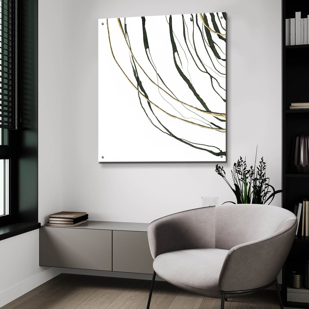 Not Quite Concentric 3 by Chris Paschke - 36x36 acrylic wall art in a room