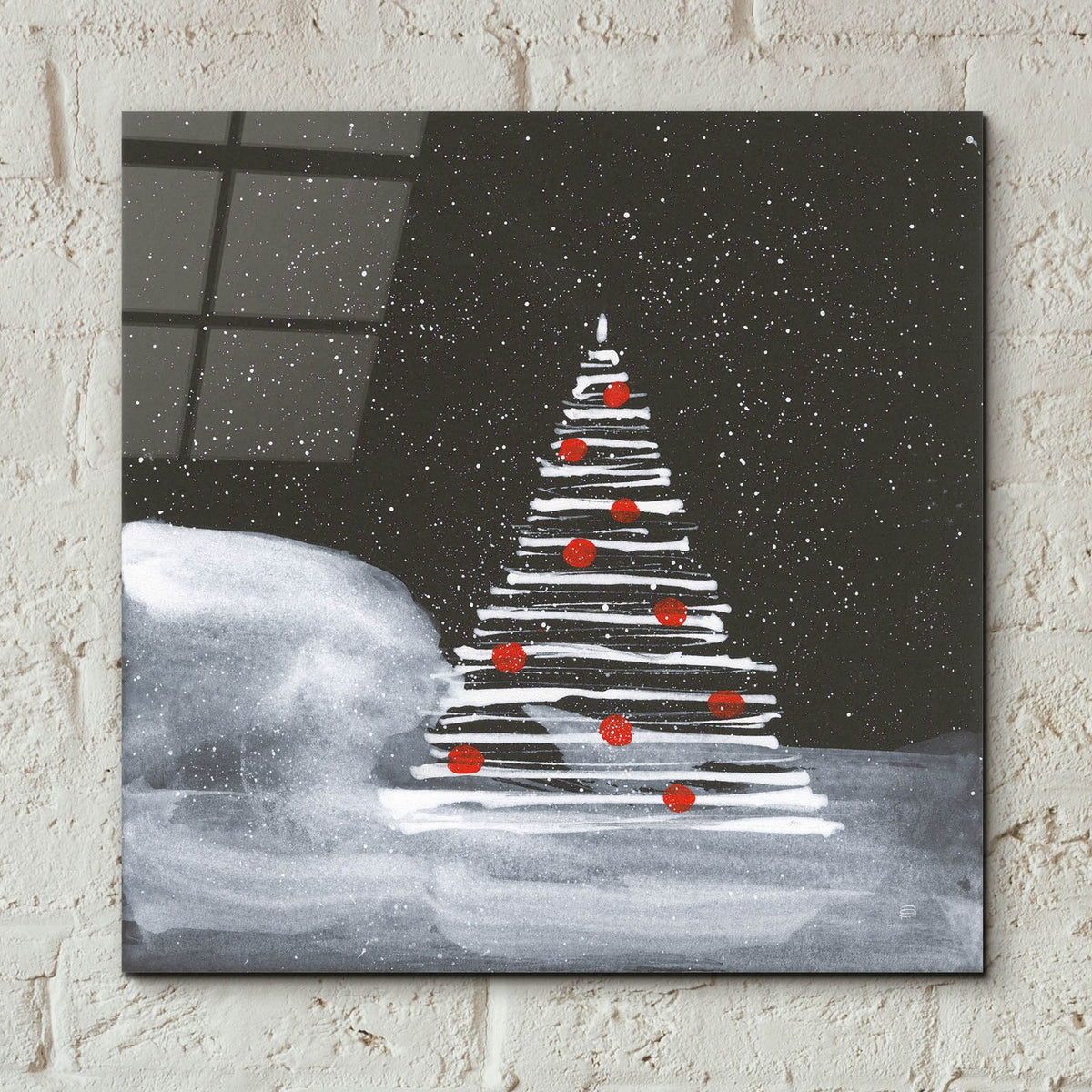 Winter White 2 by Chris Paschke - 12x12 acrylic wall art in a room