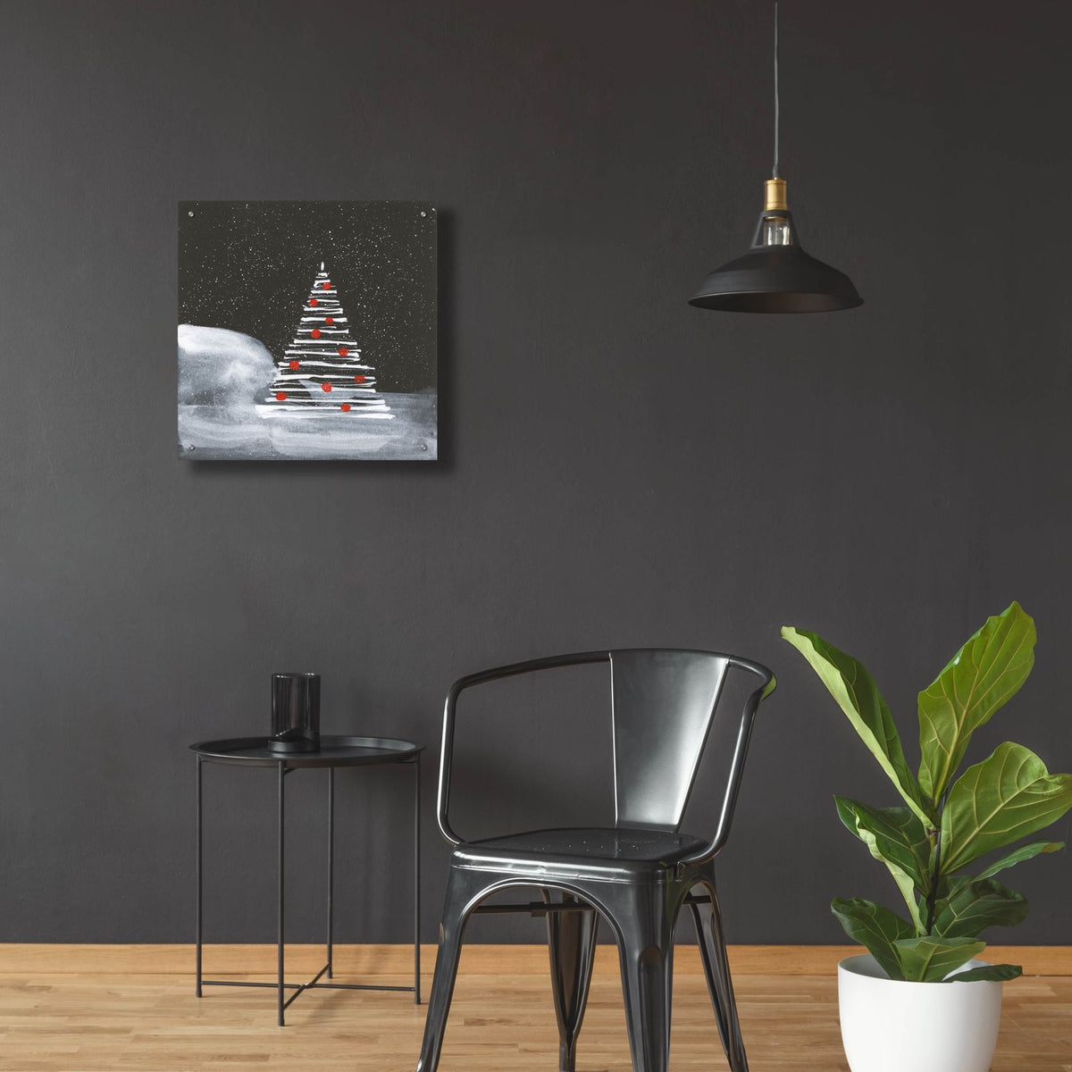 Winter White 2 by Chris Paschke - 24x24 acrylic wall art in a room