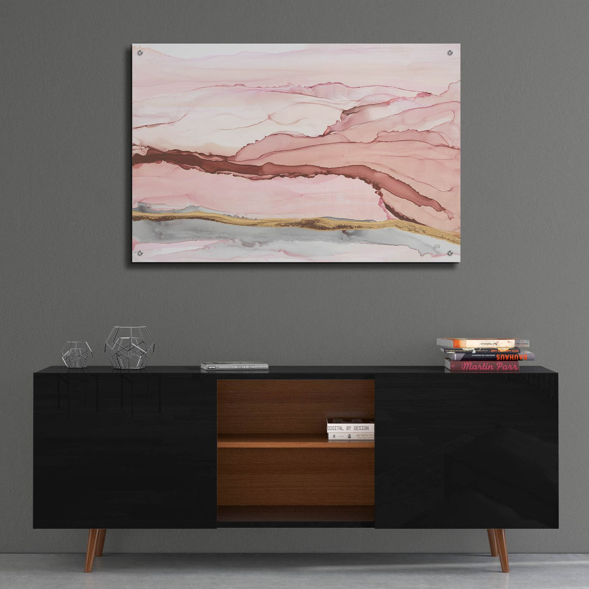 The Vineyard 2 Blush by Chris Paschke - 36x24 acrylic wall art in a room