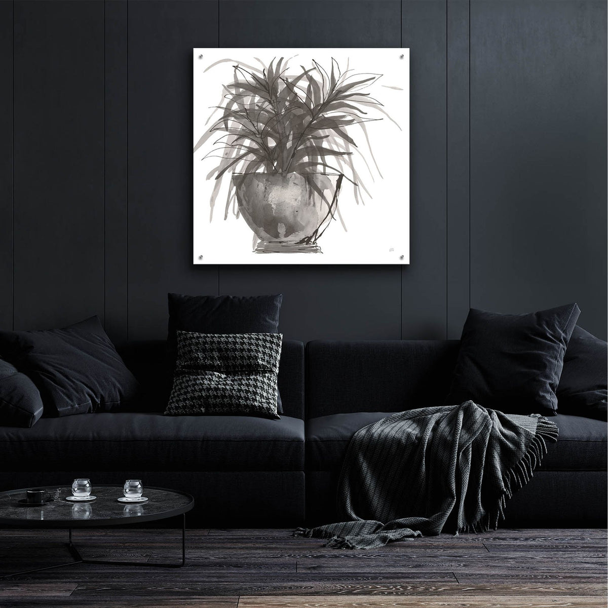 Epic Art 'Sunroom Sketch 1'  by Chris Paschke Acrylic Glass Wall Art,36x36
