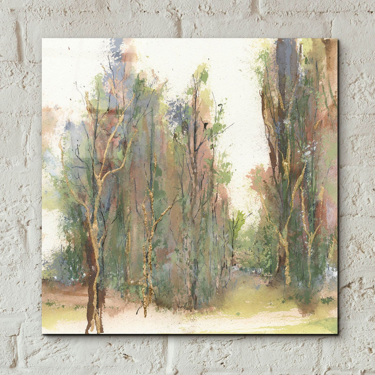 Gilded Path 1 by Chris Paschke - 12x12 acrylic wall art in a room