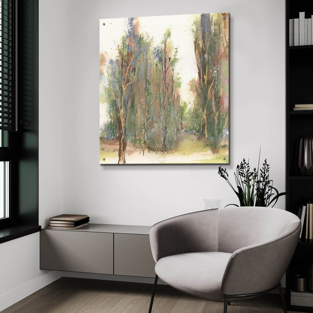 Gilded Path 1 by Chris Paschke - 36x36 acrylic wall art in a room