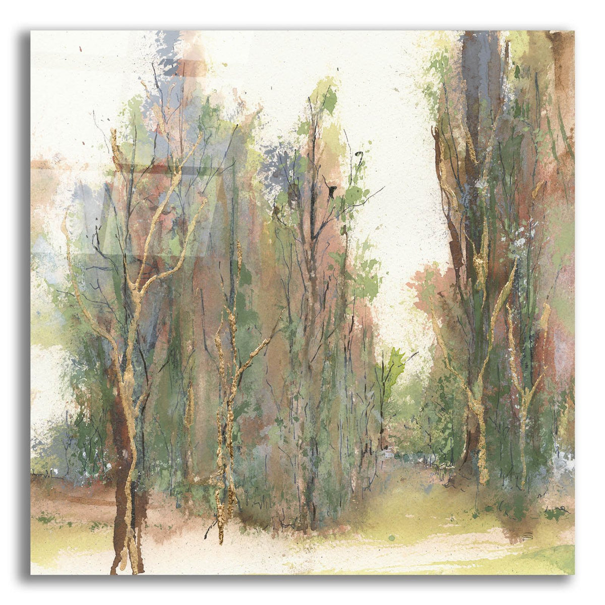 Gilded Path 1 by Chris Paschke acrylic glass wall art