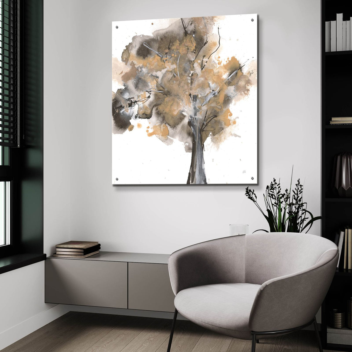 Treetops 2 by Chris Paschke - 36x36 acrylic wall art in a room