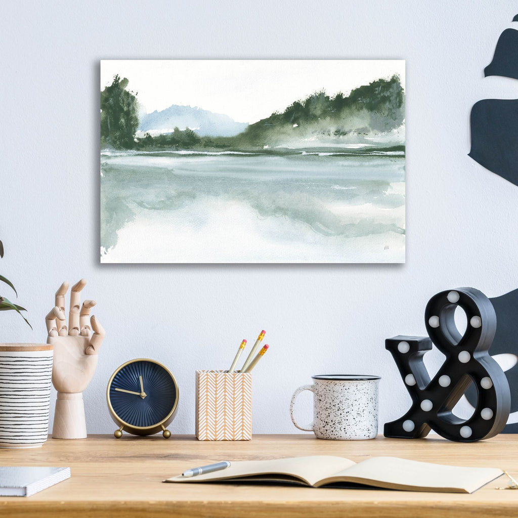 Mountain Lake by Chris Paschke - 16x12 acrylic wall art in a room
