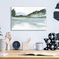 Mountain Lake by Chris Paschke - 16x12 acrylic wall art in a room