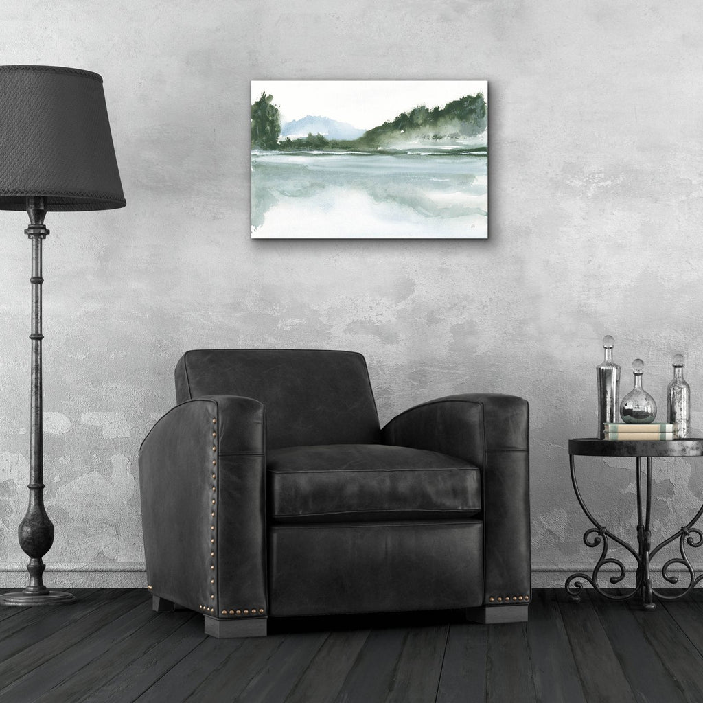 Mountain Lake by Chris Paschke - 24x16 acrylic wall art in a room