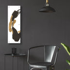 Epic Art 'Bold Gold Tall 3'  by Chris Paschke Acrylic Glass Wall Art,12x36