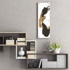 Epic Art 'Bold Gold Tall 3'  by Chris Paschke Acrylic Glass Wall Art,12x36