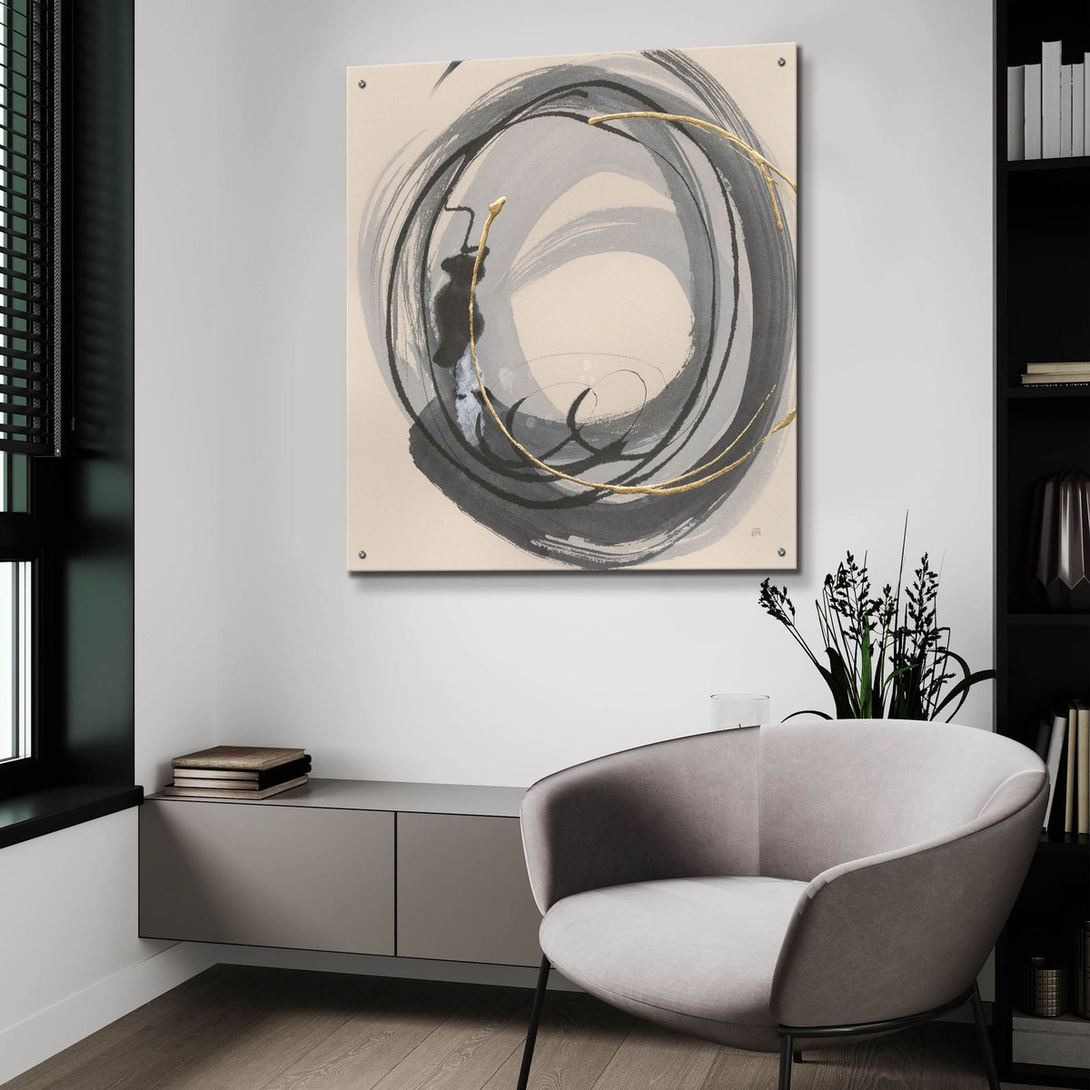 Blurred 1 by Chris Paschke - 36x36 acrylic wall art in a room