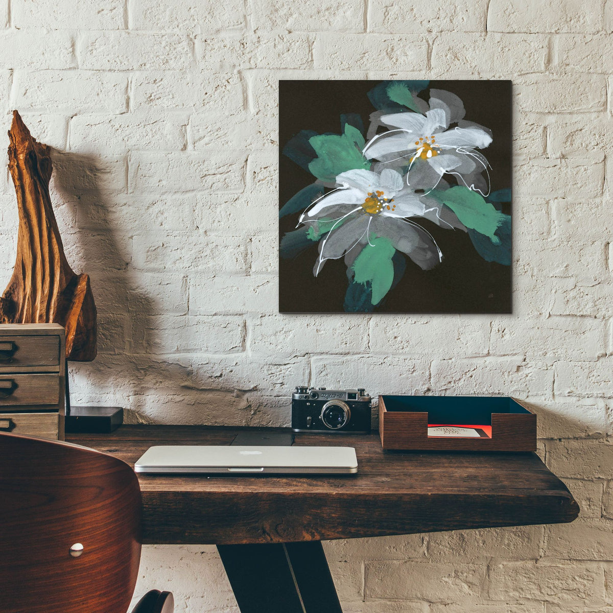 Epic Art 'Clematis 1'  by Chris Paschke Acrylic Glass Wall Art,12x12
