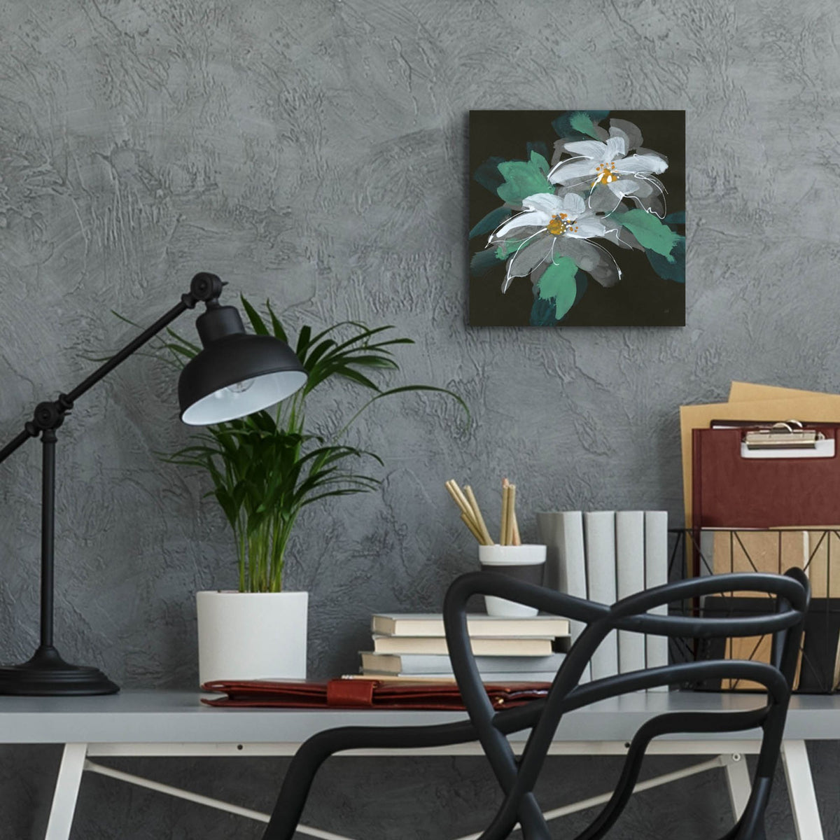 Epic Art 'Clematis 1'  by Chris Paschke Acrylic Glass Wall Art,12x12