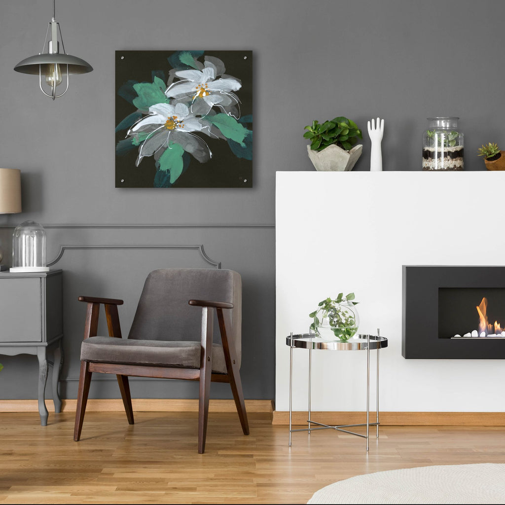 Epic Art 'Clematis 1'  by Chris Paschke Acrylic Glass Wall Art,24x24