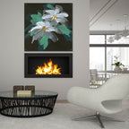 Epic Art 'Clematis 1'  by Chris Paschke Acrylic Glass Wall Art,36x36