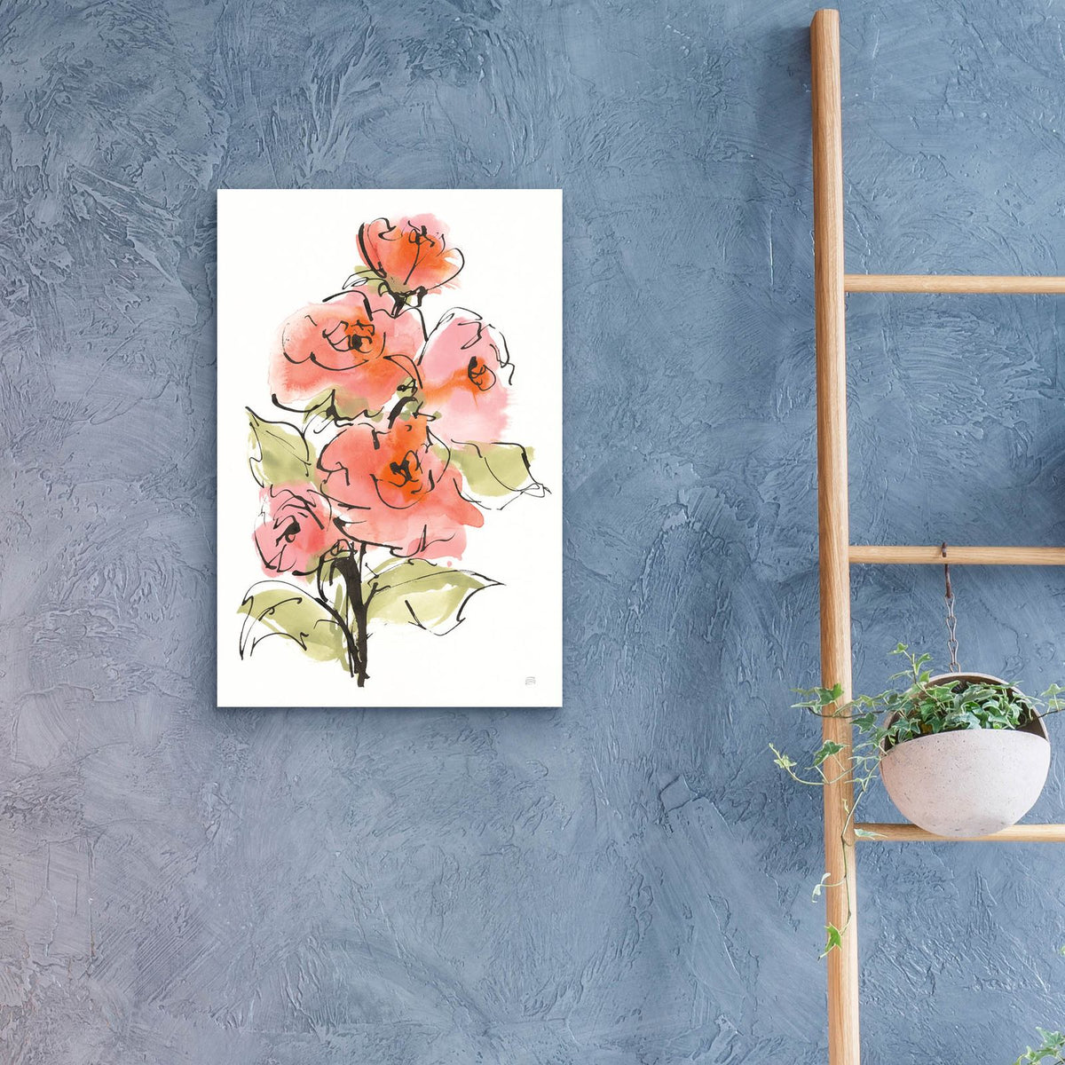 Smooth Rose 2 by Chris Paschke - 16x24 acrylic wall art in a room