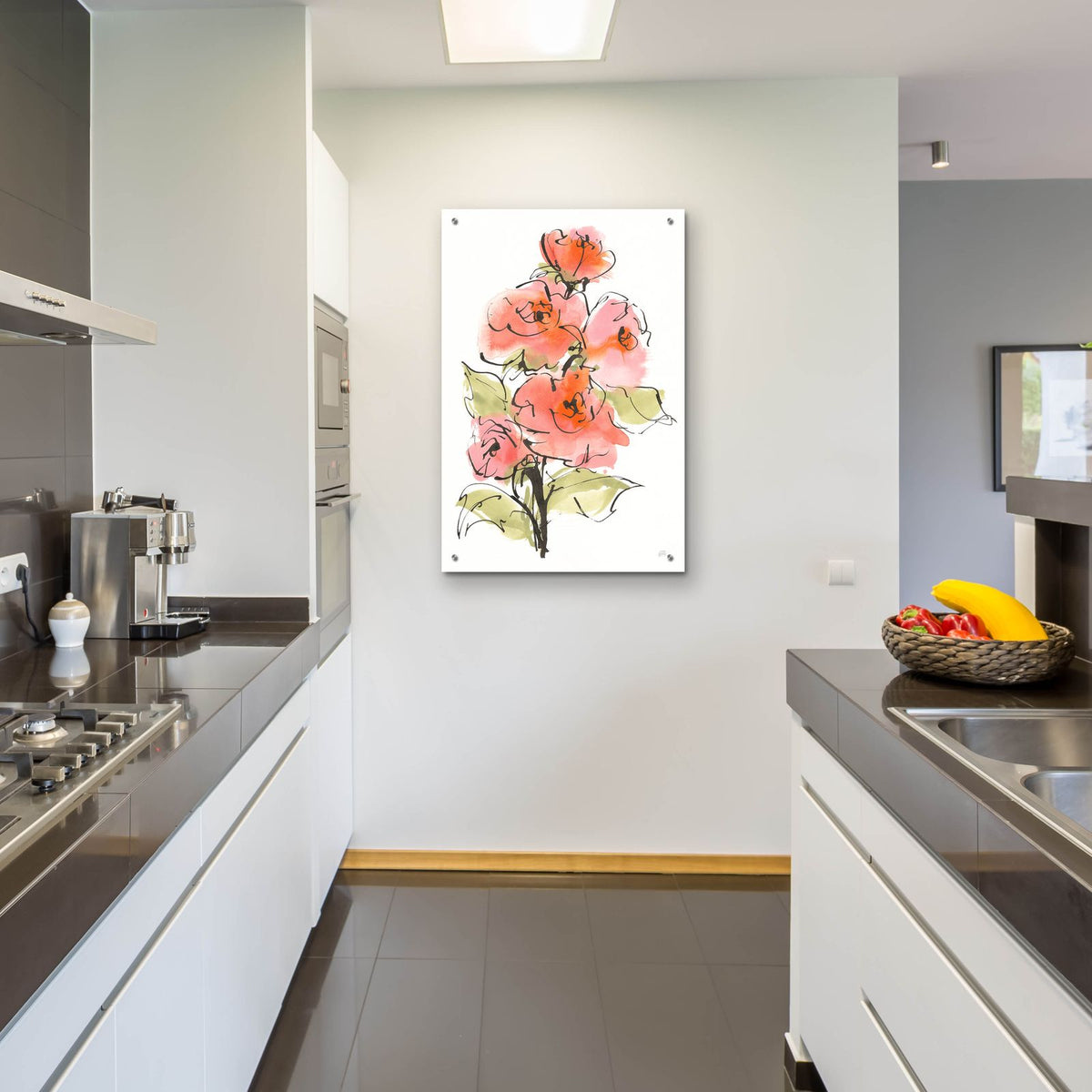 Smooth Rose 2 by Chris Paschke - 24x36 acrylic wall art in a room