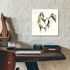 Epic Art 'Golden Horse 7'  by Chris Paschke Acrylic Glass Wall Art,12x12